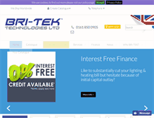 Tablet Screenshot of britektechnologies.com